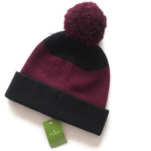 kate spade Accessories - Kate Spade Pom Pom Beanie